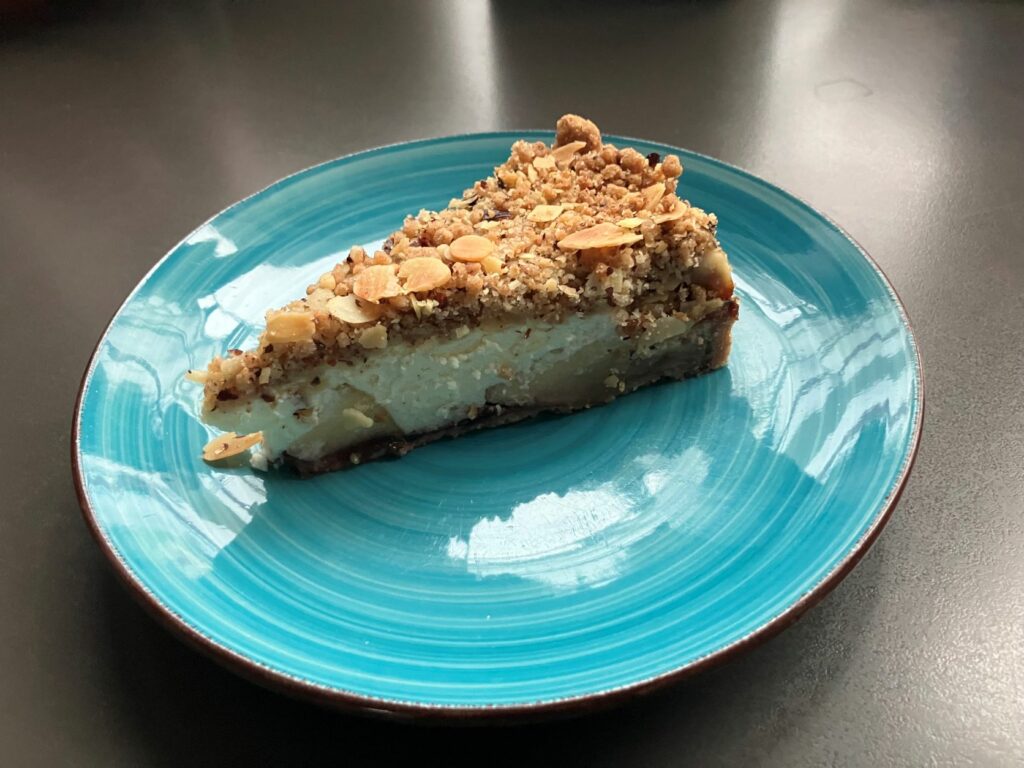 Mehr über den Artikel erfahren Apfel-Frischkäse Kuchen mit Streusel